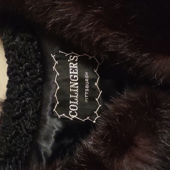 𝅺Vintage Persian Lamb Wool Jacket w/Mink fur collar Size: Small - Picture 10 of 10